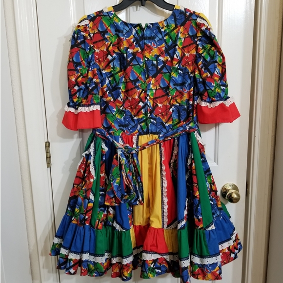 Vintage colorful dress - Picture 6 of 8